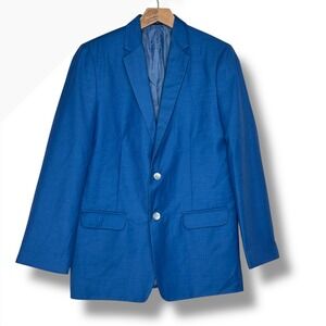Young Kings‎ by Steve Harvey Boys Blazer Jacket Size 18 Regular Medium Blue